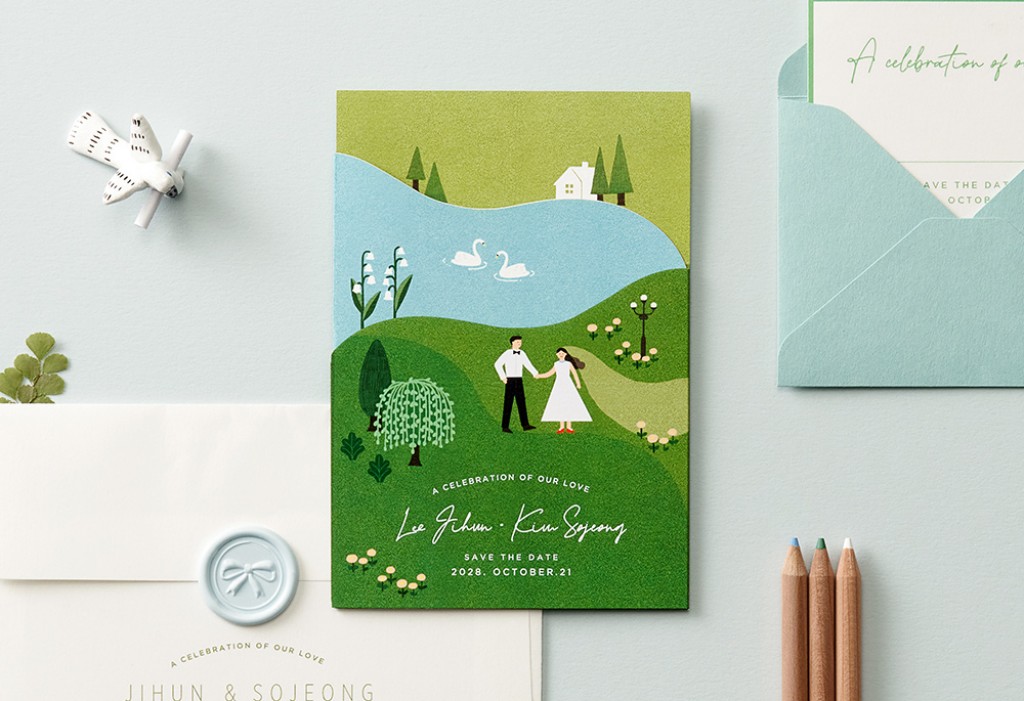 푸르른 언덕 위 너와 기본 이미지