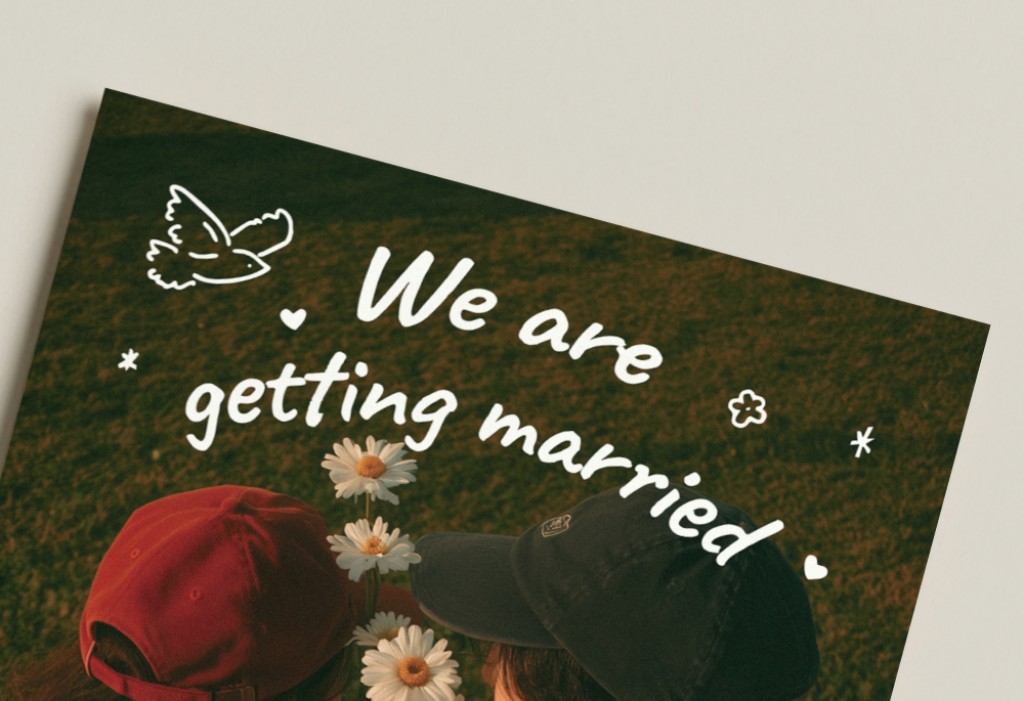 설렘 한 조각 청첩장 미리보기 1