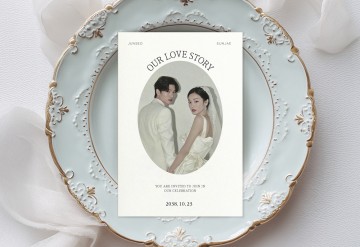 관련 상품 Oval Story 청첩장