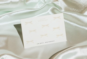 관련 상품 리본데이 청첩장