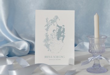 관련 상품 약속의 장면 청첩장